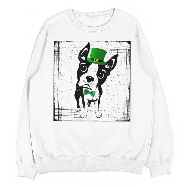 Cool Saint Patrick's Boston Terrier T Shirt For Dogs Lovers Unisex Sweatshirt