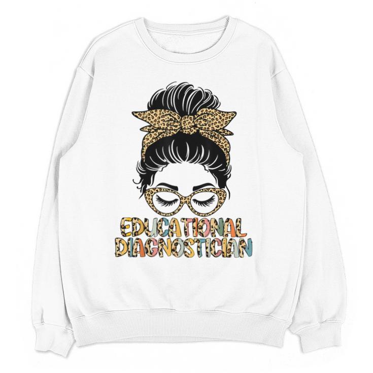 Cute Educational Diagnostician Teacher Appreciation Week Men Women Unisex Sweatshirt