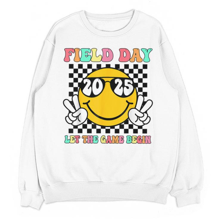 Field Day 2025 Let The Games Begin Yellow Team Teachers Kids Unisex Sweatshirt
