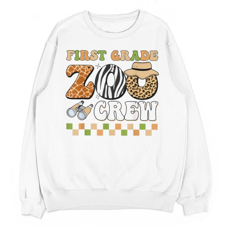 Field Zoo Trip Teacher First Grade Crew Back To School Unisex Sweatshirt