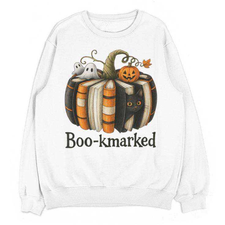 Fun Fall Book Lover Cute Teacher Student Halloween Unisex Sweatshirt