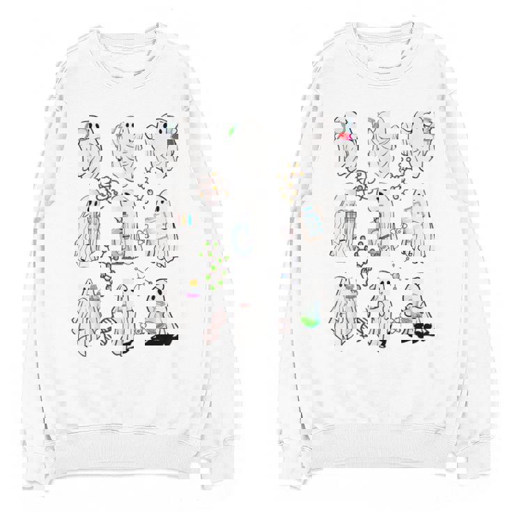 Ghost Science Teacher Chemistry Laboratory Halloween Costume Unisex Sweatshirt