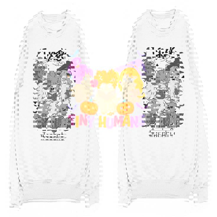 Halloween Teacher Smell a Tiny Human Ghost Spooky Season Unisex Sweatshirt