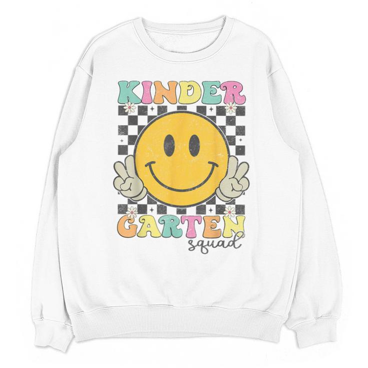 Kindergarten Squad Smile Face Teachers Kids Back To School Unisex Sweatshirt