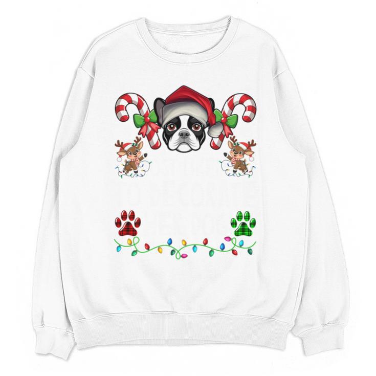 Most Likely Decorate Her Boston Terrier Dog Ugly Christmas Unisex Sweatshirt