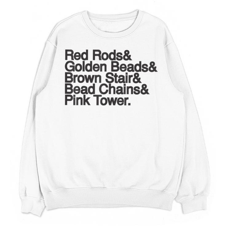 Montessori Helvetica Education Teacher Unisex Sweatshirt
