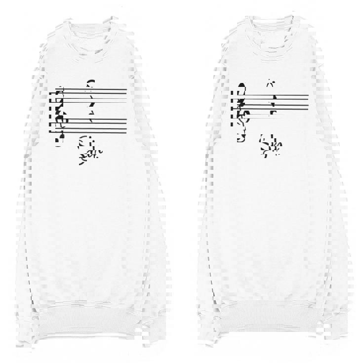 Music Notes Shirt Shh Quarter Fermata Teacher Unisex Sweatshirt