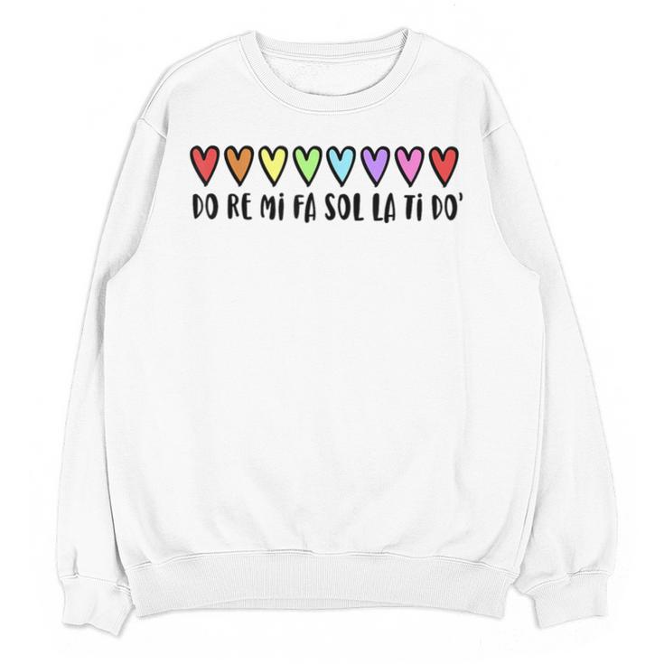 Music Teacher Hearts Music Teaching Unisex Sweatshirt