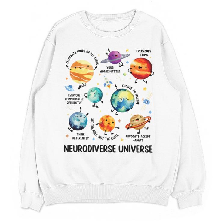 Neurodiverse Universe Space Planet Special Education Teacher Unisex Sweatshirt