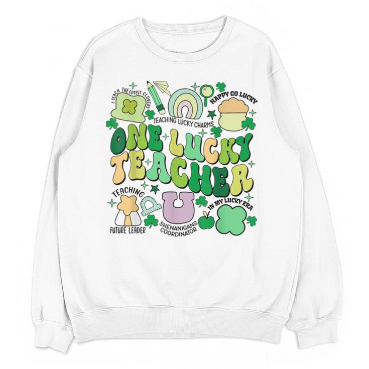 One Lucky Teacher St Patrick's Day Irish Teacher Lucky Era Unisex Sweatshirt