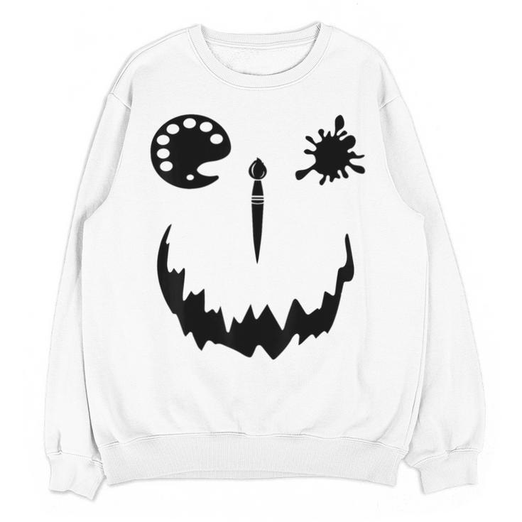Pumpkin Artist Halloween Art Teacher Unisex Sweatshirt