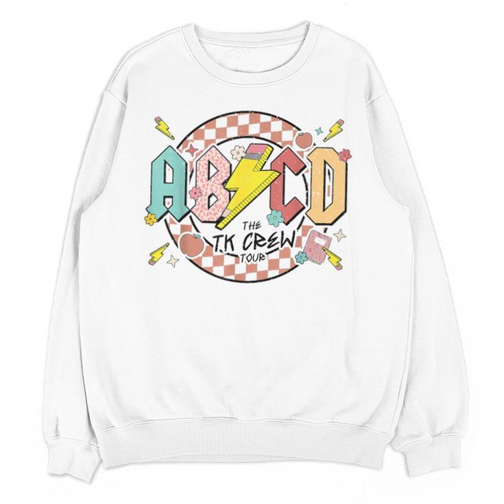 Retro ABCD Transitional Kindergarten Teacher Tour TK Teacher Unisex Sweatshirt