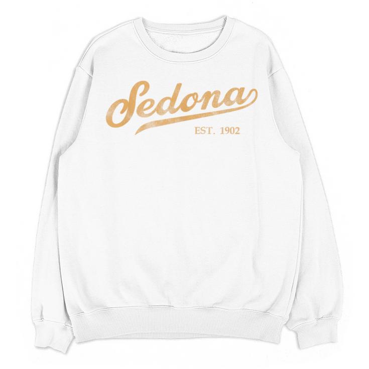 Retro Sedona Script Vintage Throwback Kids Unisex Sweatshirt
