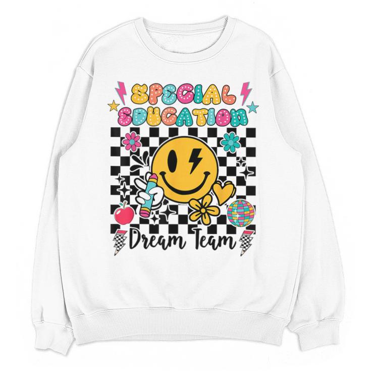 Retro Special Education Squad Groovy Dream Team Teacher Unisex Sweatshirt