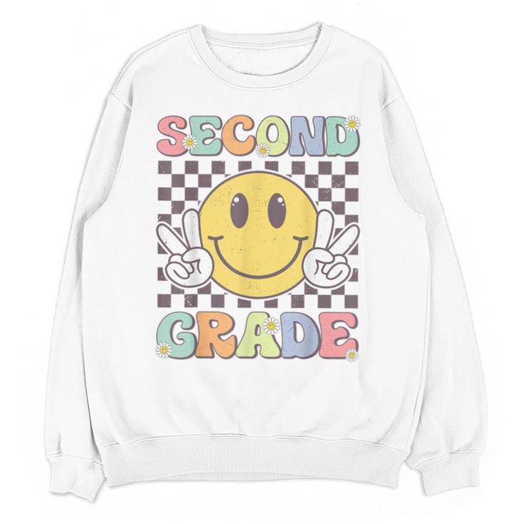 Second Grade Teachers Boys Girls Smile Face 2nd Grade Team Unisex Sweatshirt