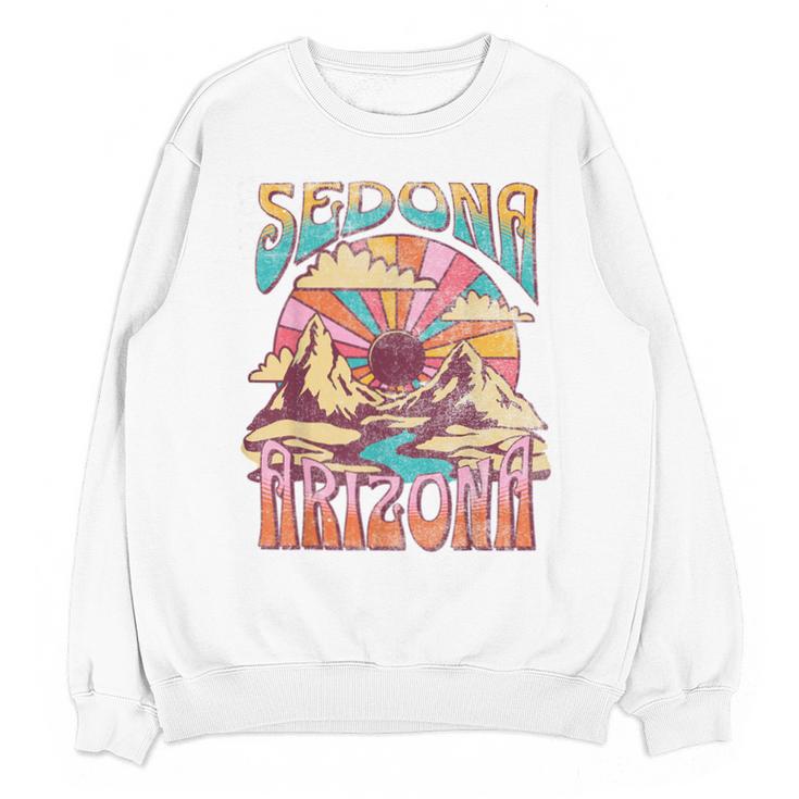 Sedona Arizona Nature Hiking Mountains Outdoors Vintage Unisex Sweatshirt