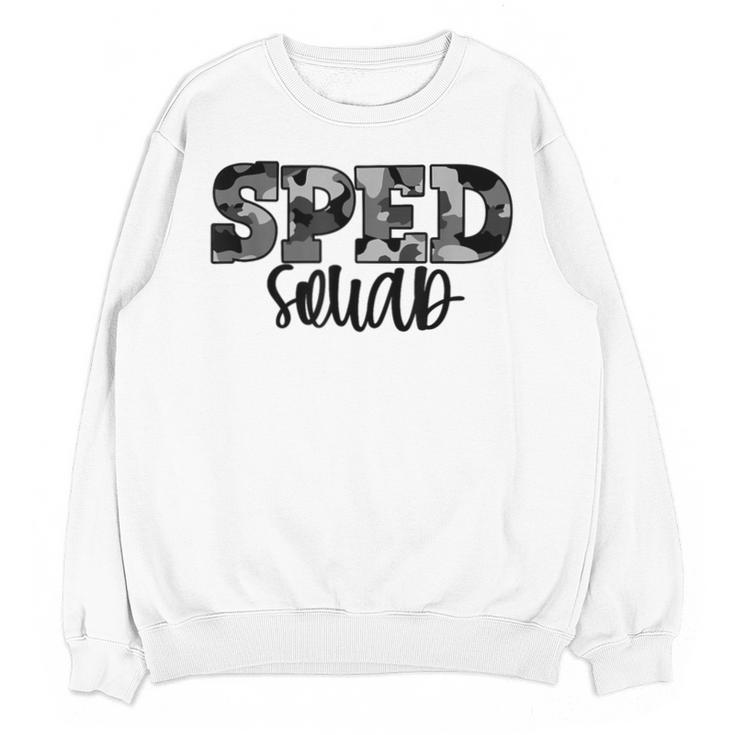 Special Education Squad Camo SPED Teacher Unisex Sweatshirt