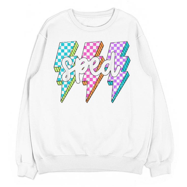 SPED Teacher Squad Lightning Bolt Special Education Unisex Sweatshirt