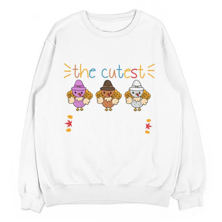 I Teach The Cutest Turkeys School Teachers Thanksgiving Unisex Sweatshirt