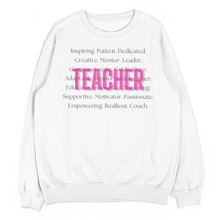 TEACH Inspirational Teacher Comfortable & Stylish T-Shirt Unisex Sweatshirt