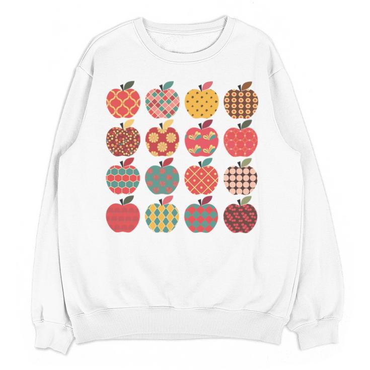 Teacher Apple Back To School Art For School Supplies Unisex Sweatshirt
