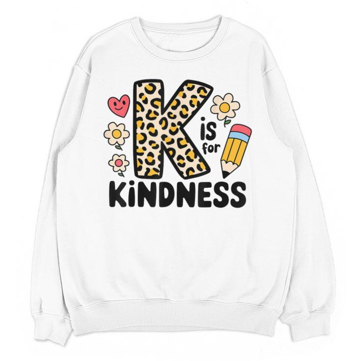 Unity Day Design Kindness Orange Teacher Kids Be Kind Unisex Sweatshirt