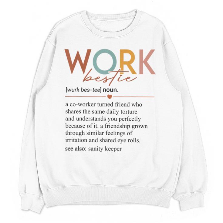 Vintage Work Bestie Definition Teachers Nurses Boss Women Unisex Sweatshirt