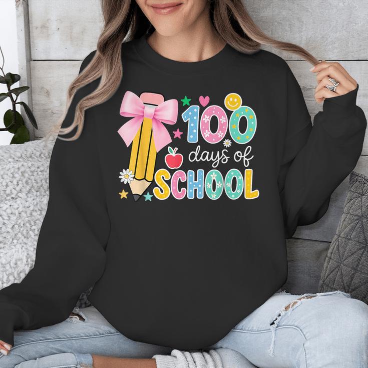 100 Days Of School Preppy 100th Day Of School Teachers Girls Unisex Sweatshirt, funny design 100 Days Of School Preppy 100th Day Of School Teachers Girls Unisex Sweatshirt, funny design
