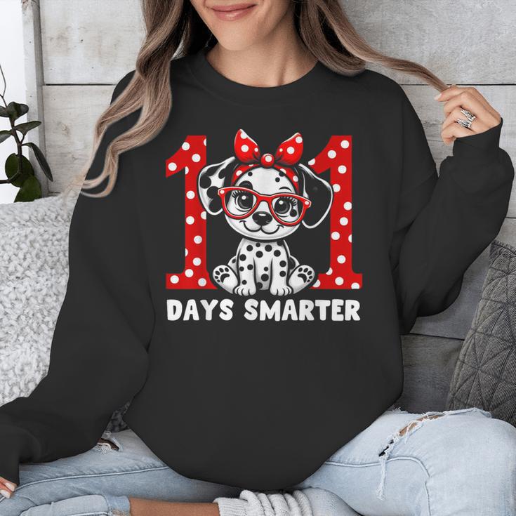 100 Days Smarter 101st Day School Dalmatian Dog Teacher Kids Unisex Sweatshirt, funny design 100 Days Smarter 101st Day School Dalmatian Dog Teacher Kids Unisex Sweatshirt, funny design
