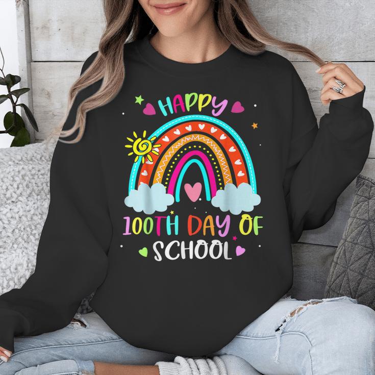 100th Day Of School Rainbow Happy 100 Days Smarter Teacher Unisex Sweatshirt, funny design 100th Day Of School Rainbow Happy 100 Days Smarter Teacher Unisex Sweatshirt, funny design