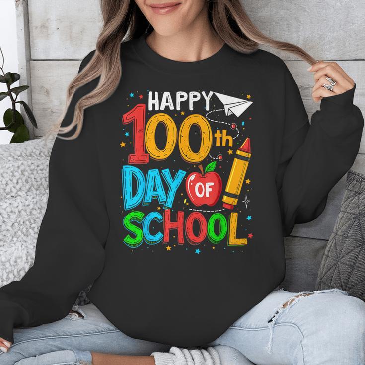 100th Day Of School Teachers Kids Happy 100 Days Unisex Sweatshirt, funny design