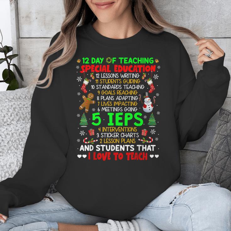 12 Days Of Teaching Special Education IEPS SPED Teacher Xmas Unisex Sweatshirt, funny design 12 Days Of Teaching Special Education IEPS SPED Teacher Xmas Unisex Sweatshirt, funny design