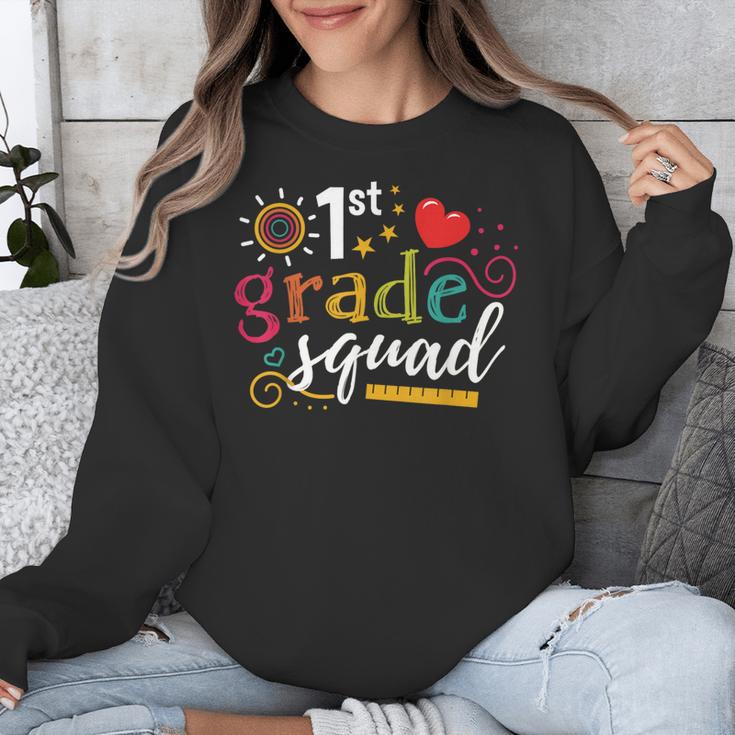 1st First Grade Squad Student Teacher Back To School Unisex Sweatshirt, First Grade Teacher Gifts, funny design 1st First Grade Squad Student Teacher Back To School Unisex Sweatshirt, First Grade Teacher Gifts, funny design