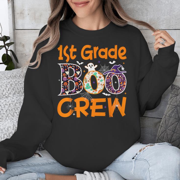 1st Grade Boo Crew First Grade Halloween Teacher Unisex Sweatshirt, First Grade Teacher Gifts, funny design 1st Grade Boo Crew First Grade Halloween Teacher Unisex Sweatshirt, First Grade Teacher Gifts, funny design