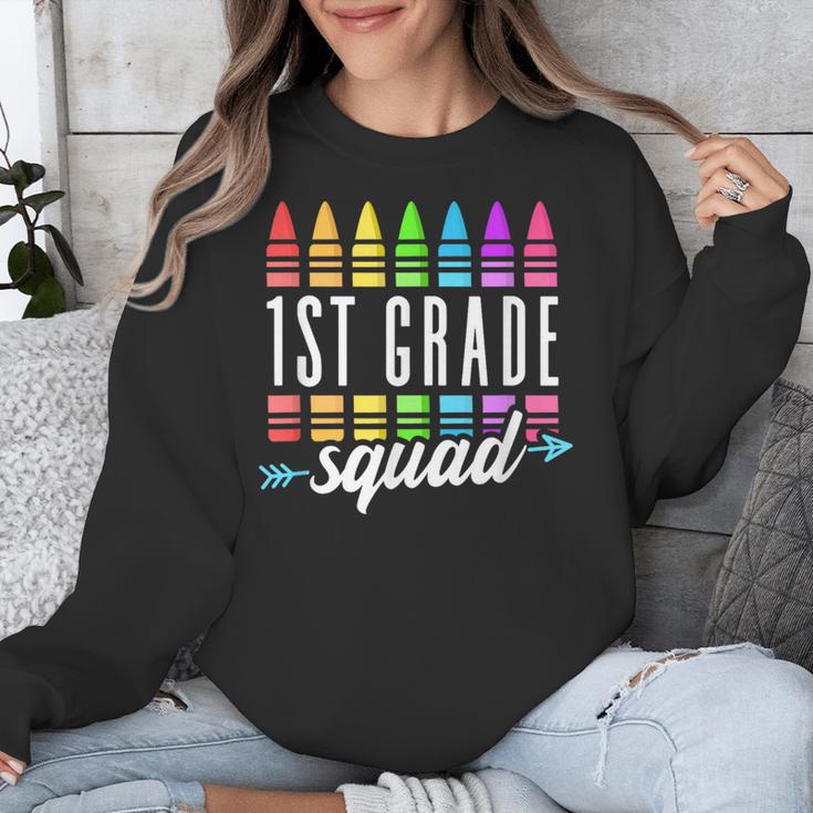 1st Grade Squad Back To School First Grade Teacher Boy Girl Unisex Sweatshirt, First Grade Teacher Gifts, funny design