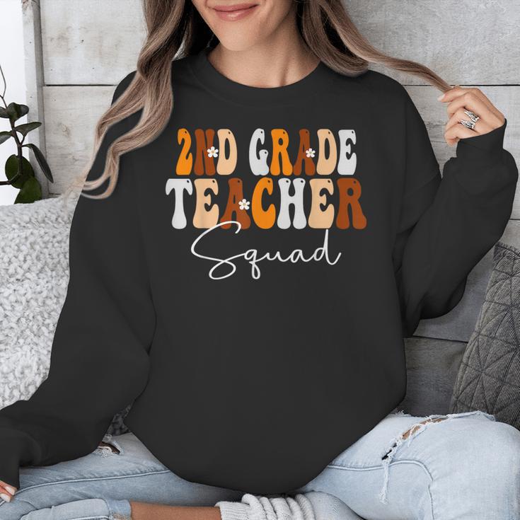 2nd Grade Teacher Squad Cute Women Groovy Fall Autumn Lovers Unisex Sweatshirt, Groovy Teacher Gifts, 2nd Grade Teacher Gifts, funny design 2nd Grade Teacher Squad Cute Women Groovy Fall Autumn Lovers Unisex Sweatshirt, Groovy Teacher Gifts, 2nd Grade Teacher Gifts, funny design