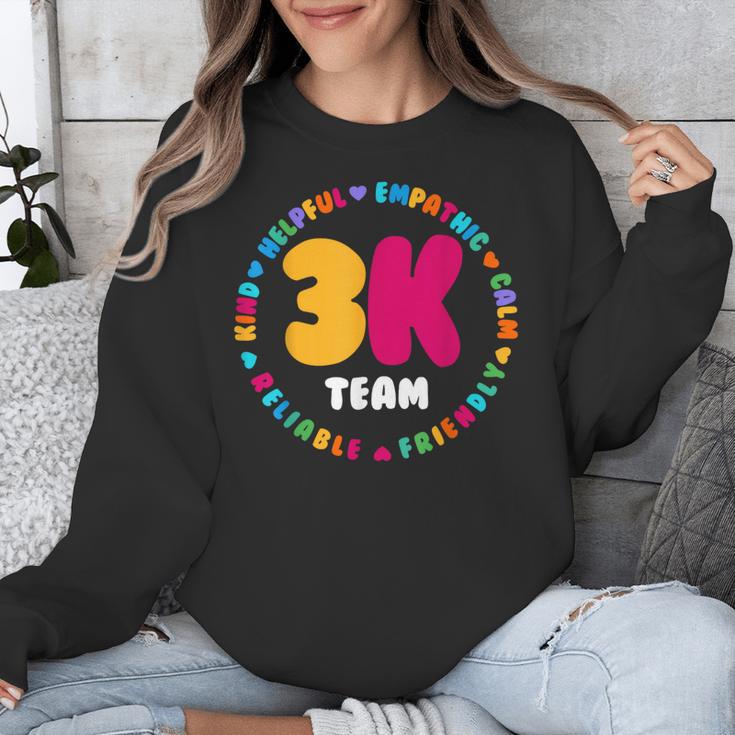 3K Team & Teacher Squad Threes Crew PreK Elementary Team Unisex Sweatshirt, funny design 3K Team & Teacher Squad Threes Crew PreK Elementary Team Unisex Sweatshirt, funny design