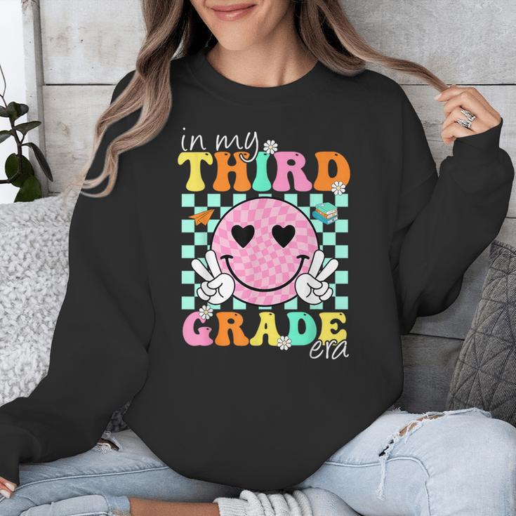In My 3rd Grade Era Back To School Smile Face Teacher Kid Unisex Sweatshirt, funny design