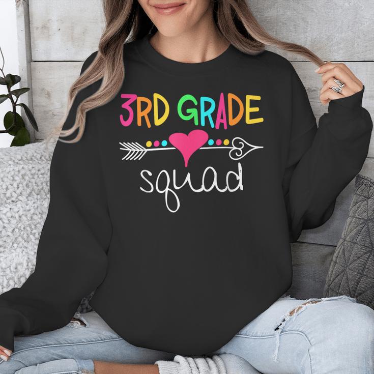3rd Grade Squad Third Teacher Student Team Back To School Unisex Sweatshirt, funny design