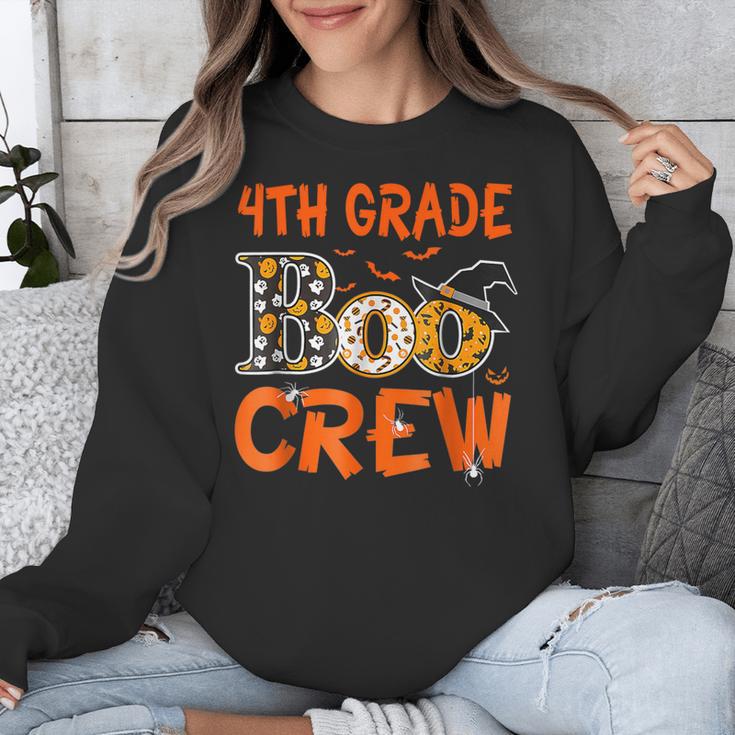4th Grade Boo Crew Teacher Student Halloween Unisex Sweatshirt, 4th Grade Teacher Gifts, funny design 4th Grade Boo Crew Teacher Student Halloween Unisex Sweatshirt, 4th Grade Teacher Gifts, funny design