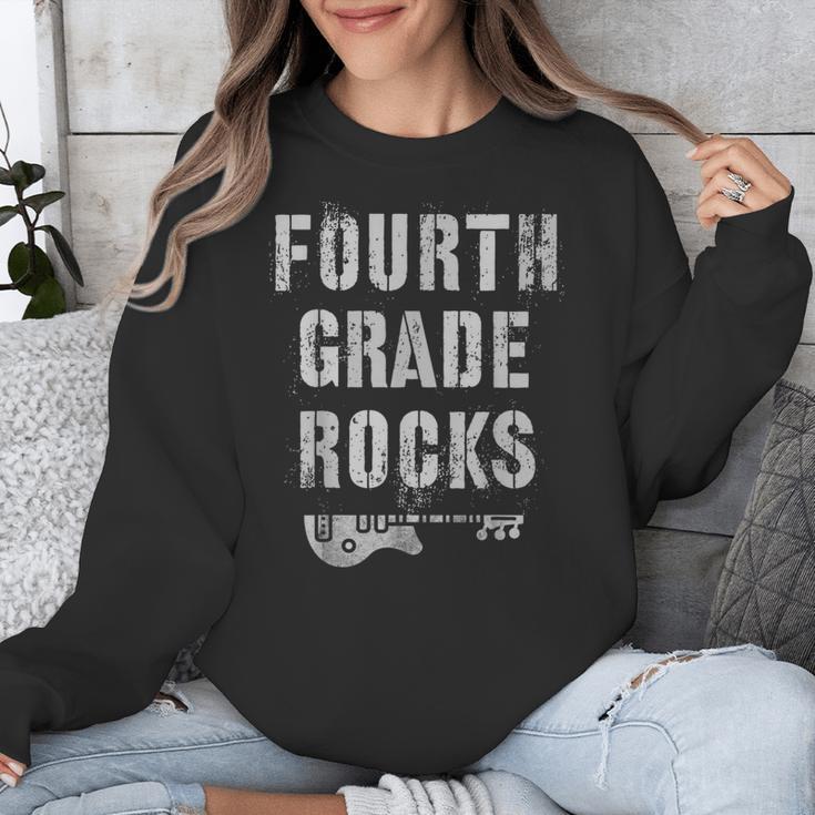 4th GRADE Rocks Teacher Rockstars I Teach Ready To Rock Unisex Sweatshirt, 4th Grade Teacher Gifts, funny design 4th GRADE Rocks Teacher Rockstars I Teach Ready To Rock Unisex Sweatshirt, 4th Grade Teacher Gifts, funny design