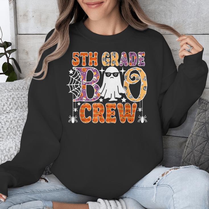 5th Grade Boo Crew Halloween Teachers Students Unisex Sweatshirt, funny design