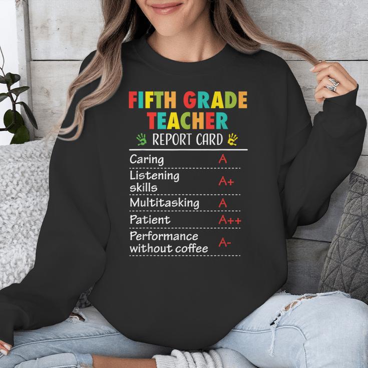 5th Grade Teacher Report Card Appreciation Men Women Unisex Sweatshirt, funny design