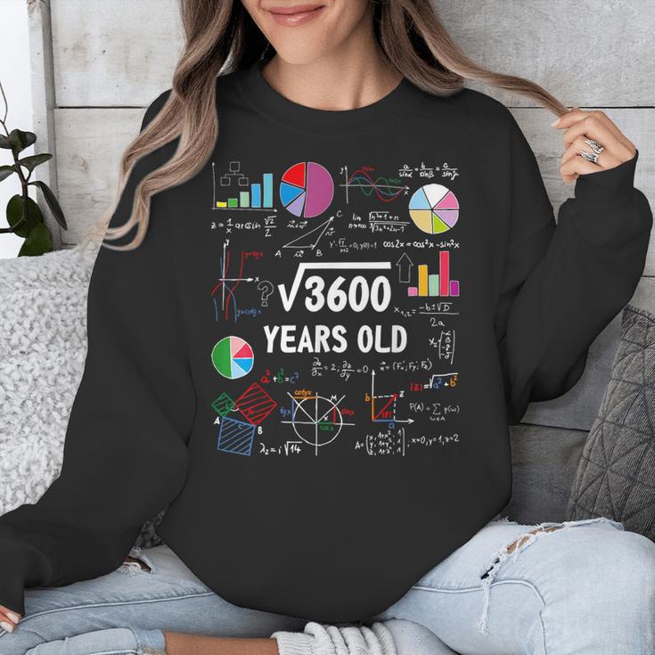 60 Year Old Math Teacher Square Root Of 3600 60th Birthday Unisex Sweatshirt, funny design 60 Year Old Math Teacher Square Root Of 3600 60th Birthday Unisex Sweatshirt, funny design