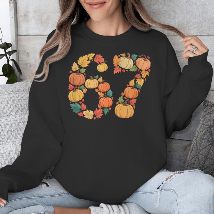 67 6 7 Fall Leaves For Teachers 67 Teacher Unisex Sweatshirt, funny design 67 6 7 Fall Leaves For Teachers 67 Teacher Unisex Sweatshirt, funny design