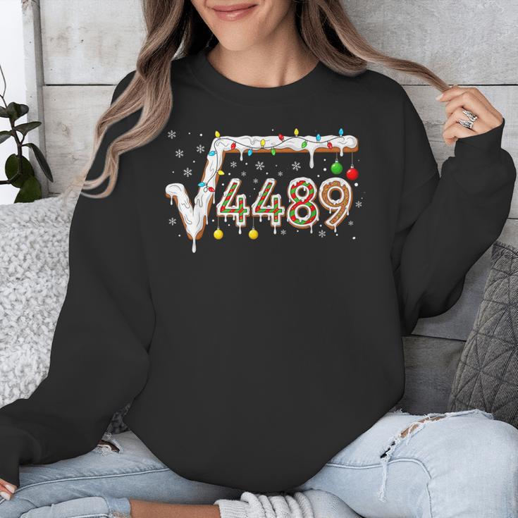 67 Meme Square Root 4489 Slang Math Teacher Christmas Unisex Sweatshirt, funny design