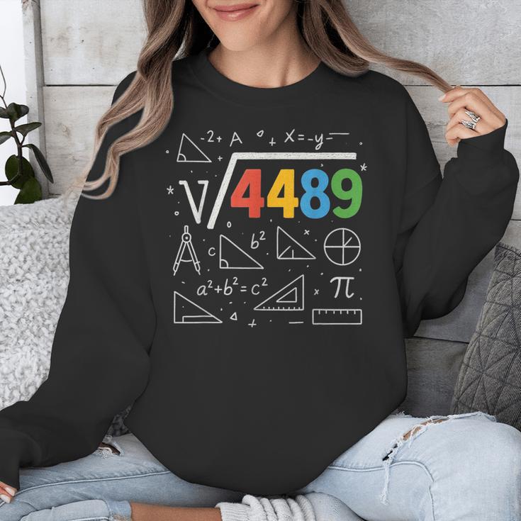 67 Meme Square Root 4489 Slang Six Seven Math Teacher Unisex Sweatshirt, funny design