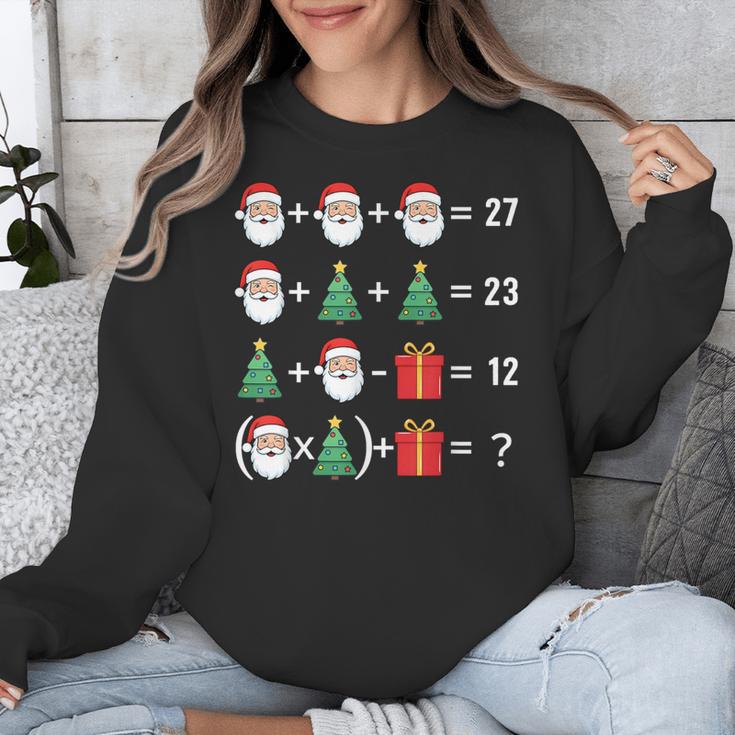 67 Santa Tree Math Teacher Christmas Xmas Humor Unisex Sweatshirt, funny design