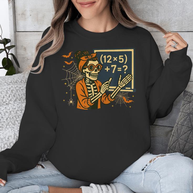 67 Teacher Halloween Skeleton Six Seven Meme Math Unisex Sweatshirt, funny design 67 Teacher Halloween Skeleton Six Seven Meme Math Unisex Sweatshirt, funny design