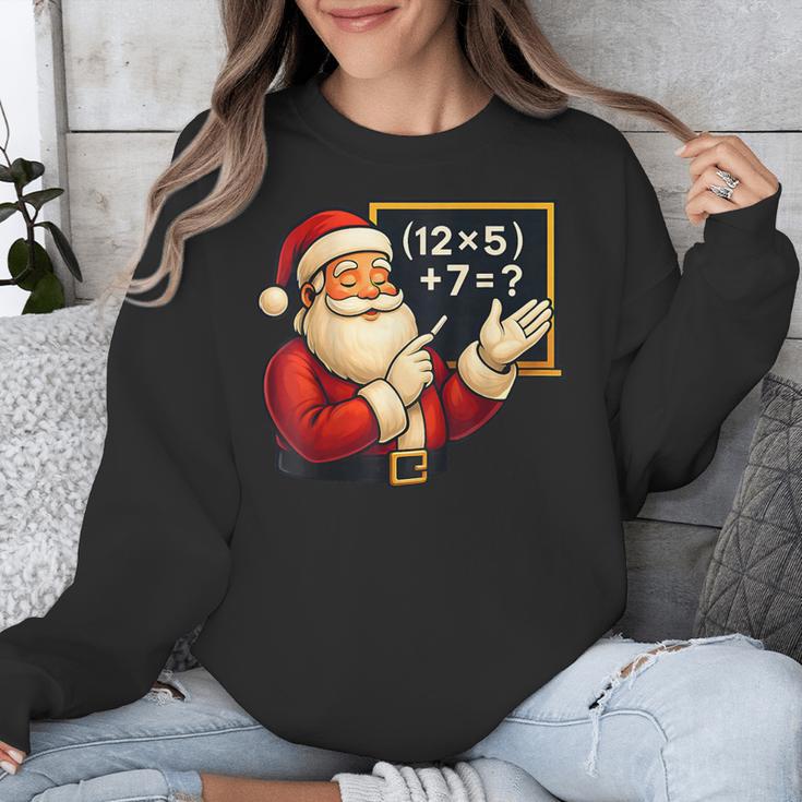 67 Teacher Santa Christmas Six Seven Meme Math Xmas Unisex Sweatshirt, funny design